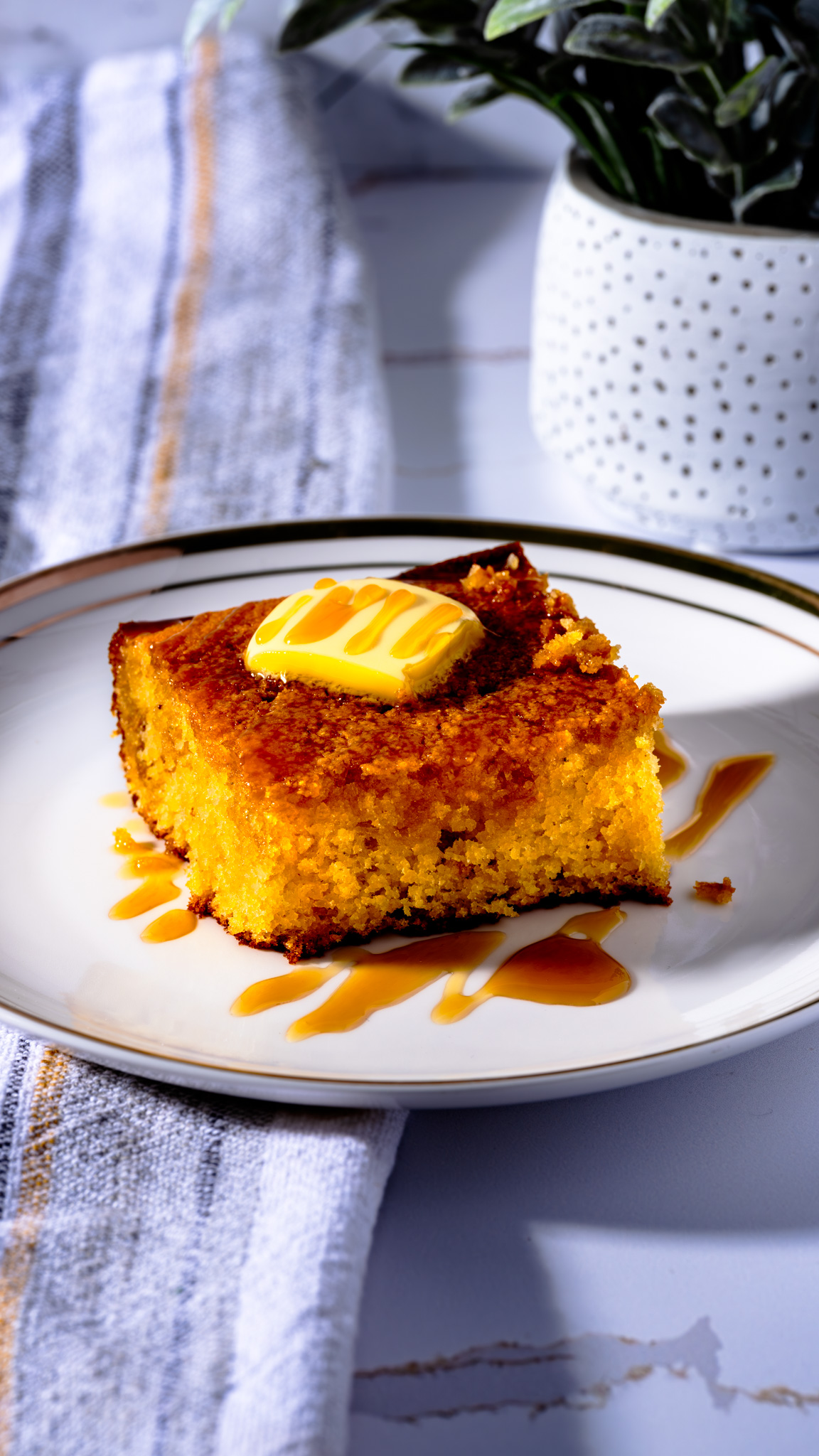 Honey Butter Infused Cornbread